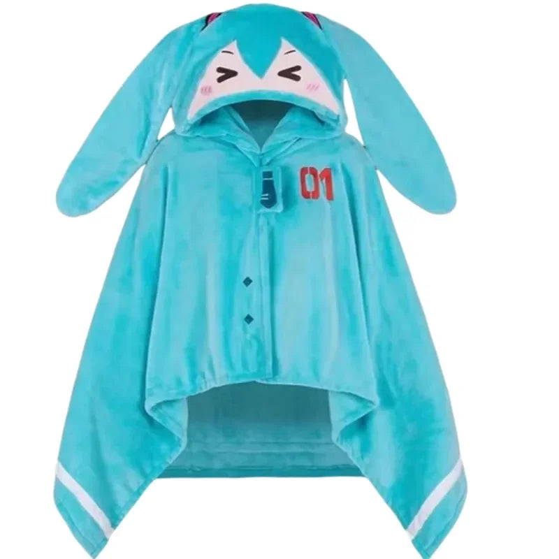 Hatsune Miku Hooded Cloak Blanket